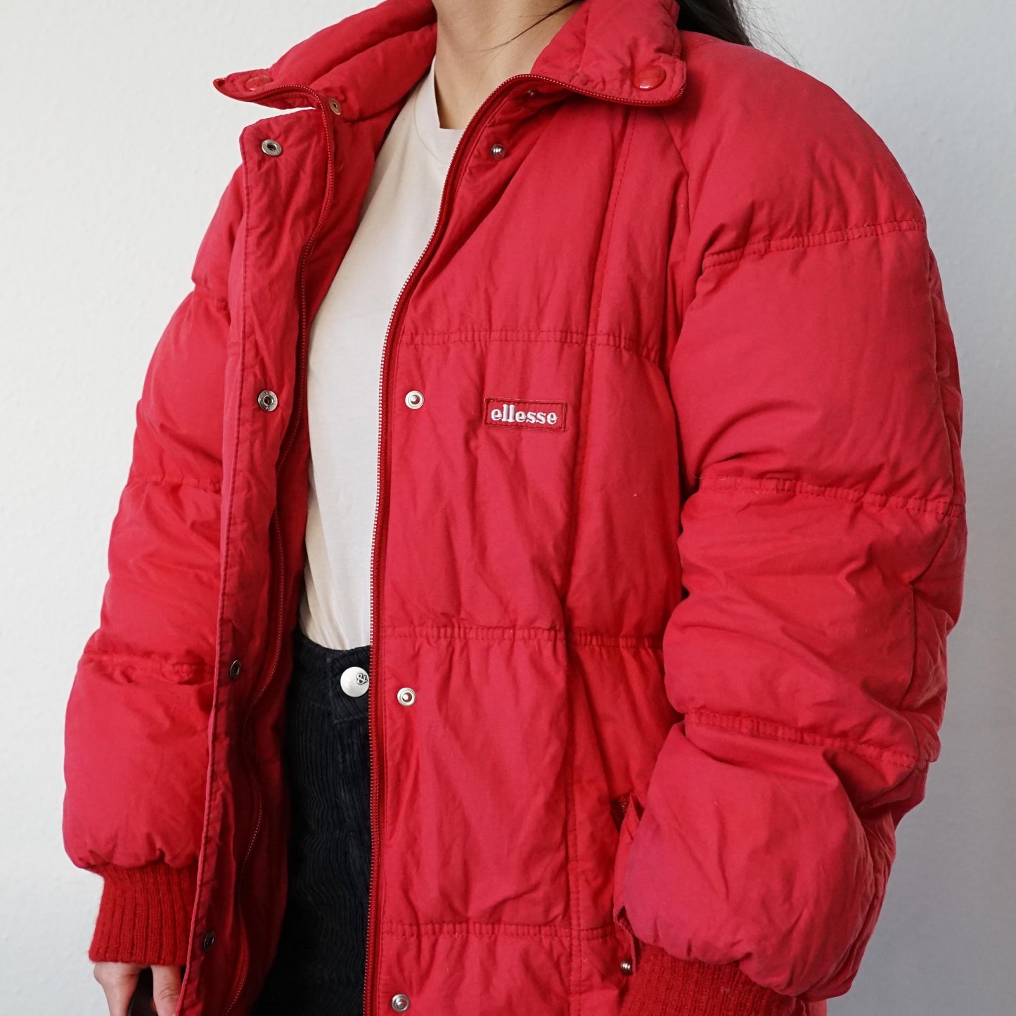 Vintage Ellesse Down Jacket Size M 70s