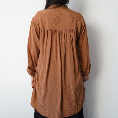 Vintage long silk Blouse size S-M