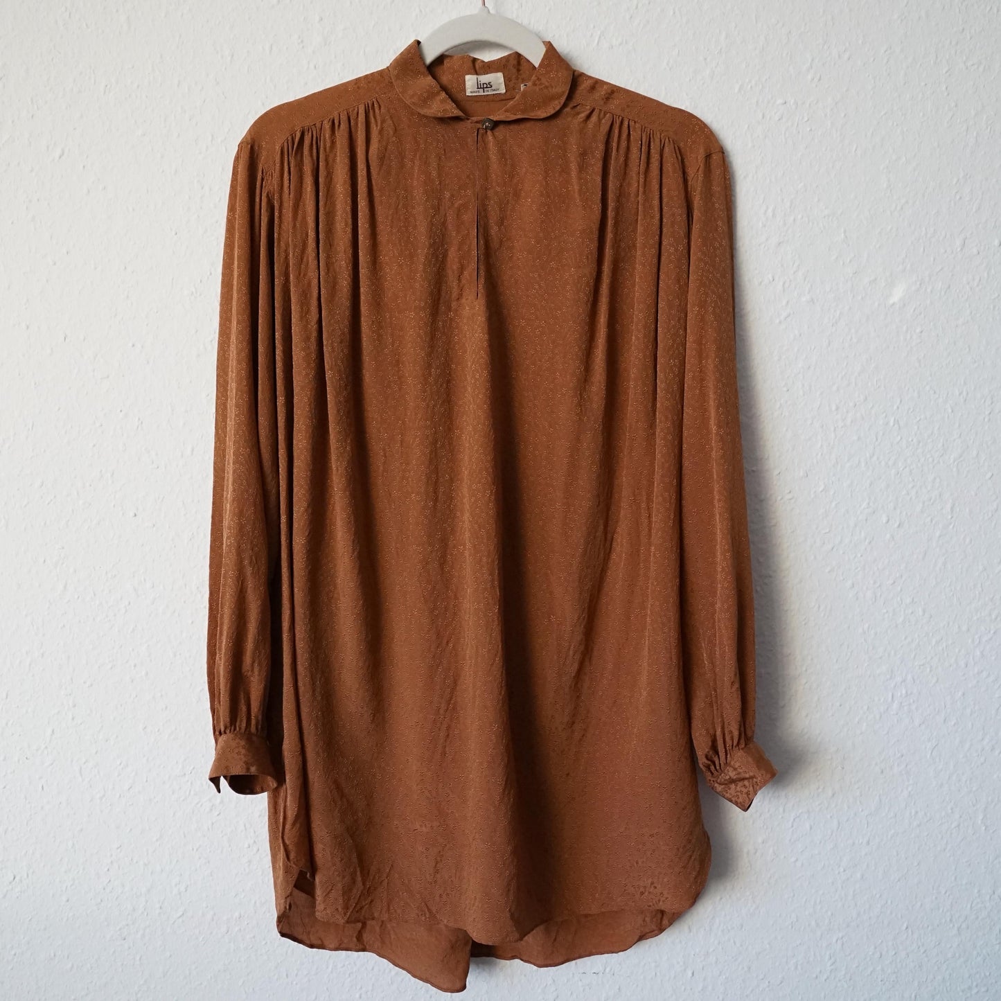 Vintage long silk Blouse size S-M