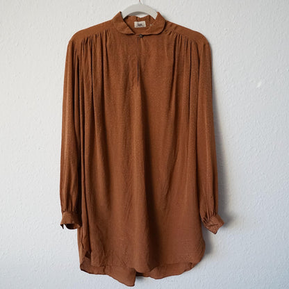 Vintage long silk Blouse size S-M