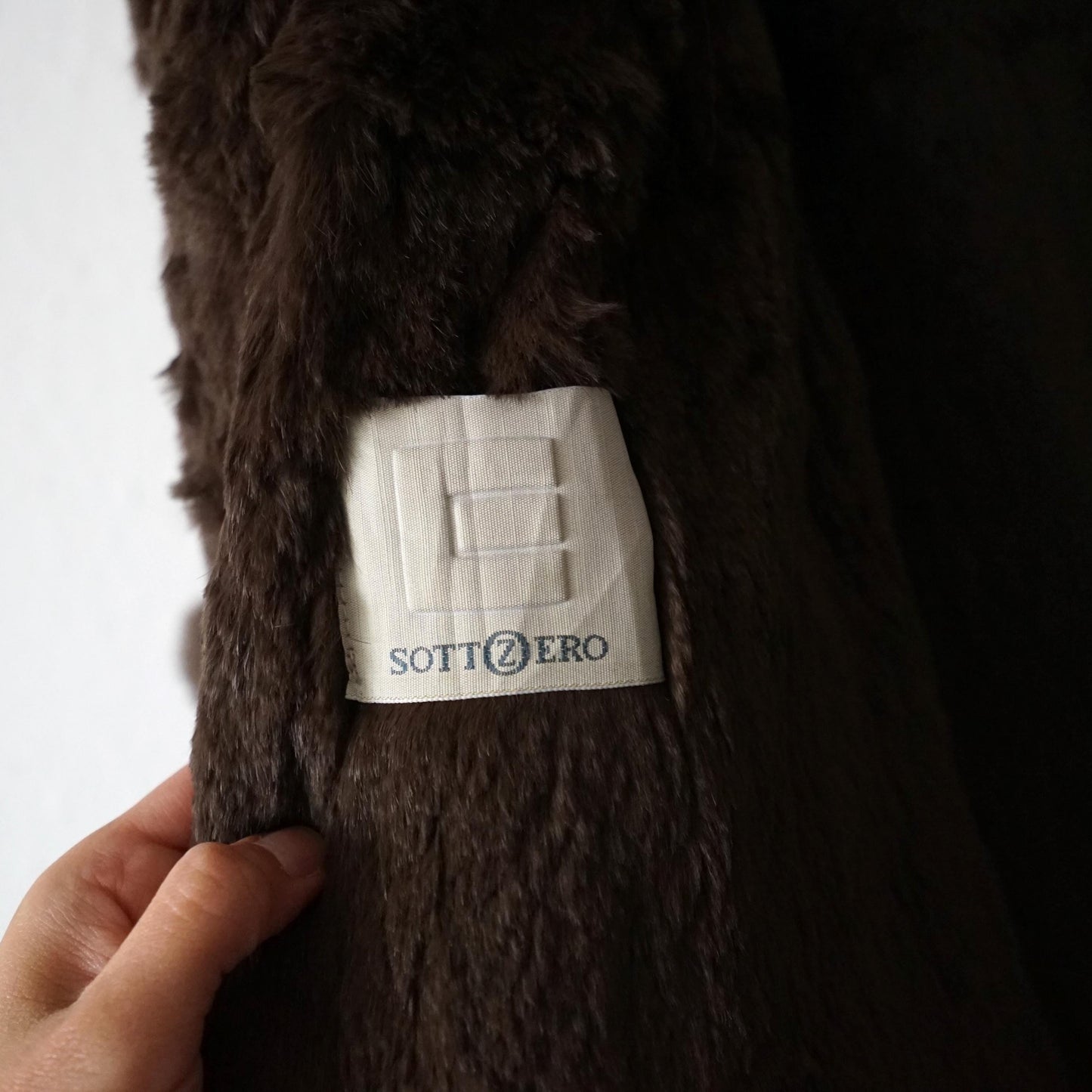 Vintage 70s Trench Coat Size M faux fur