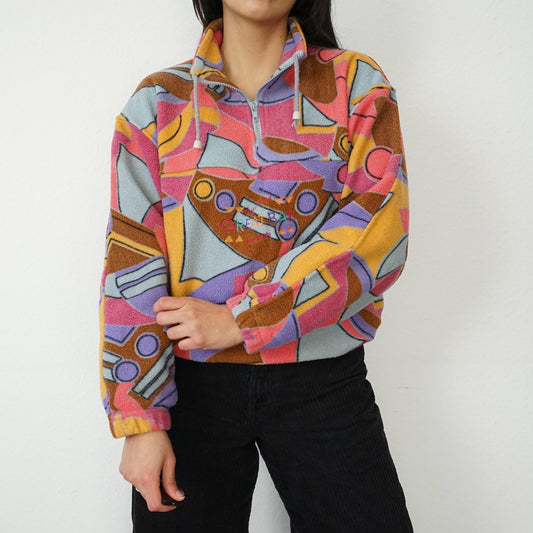 Vintage 80s Fleece Pullover size S