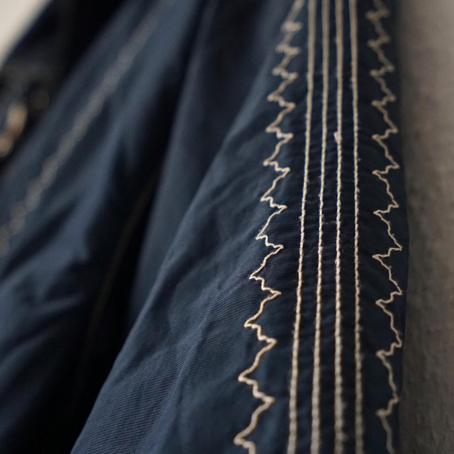 Vintage 80s ski suit size M-L embroidery blue