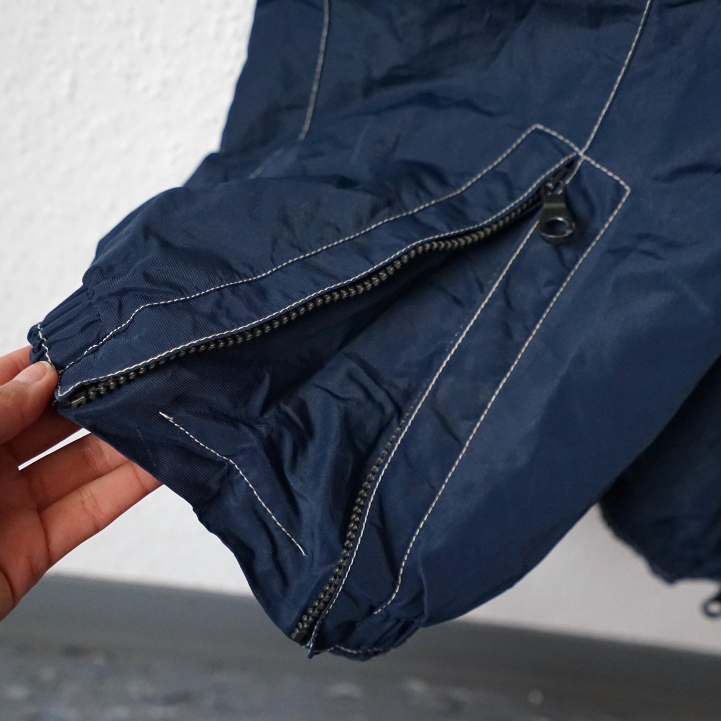 Vintage 80s ski suit size M-L embroidery blue