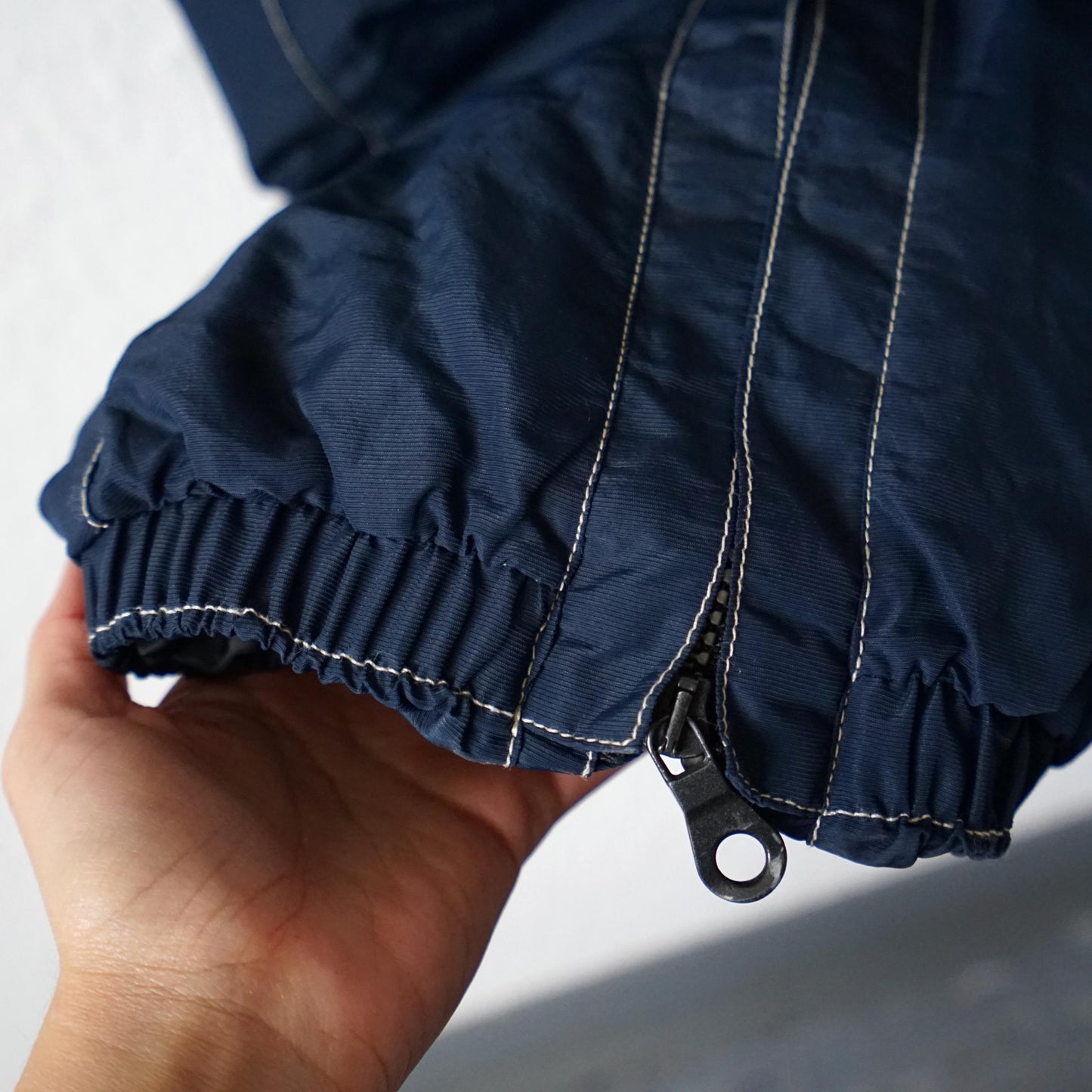 Vintage 80s ski suit size M-L embroidery blue