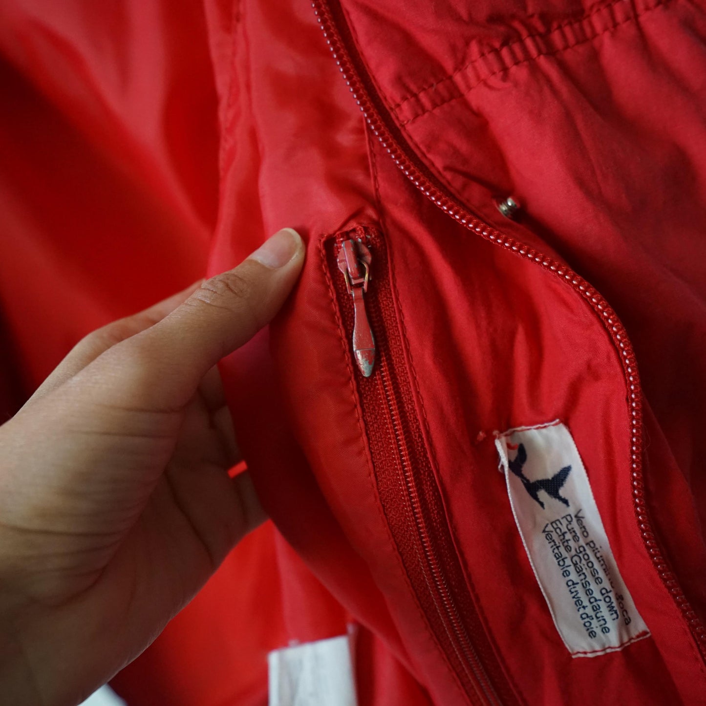 Vintage Ellesse Down Jacket Size M 70s