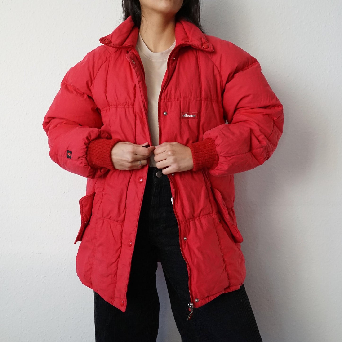 Vintage Ellesse Down Jacket Size M 70s