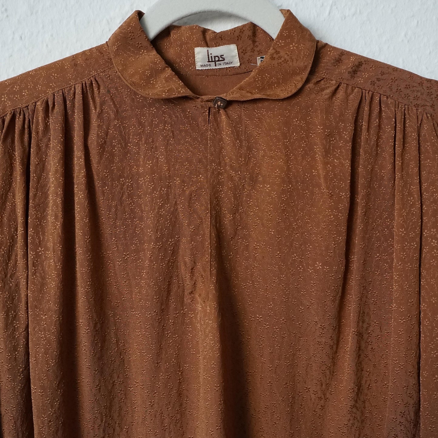 Vintage long silk Blouse size S-M