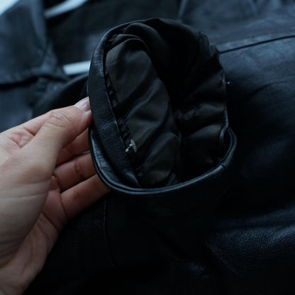 Vintage 90s leather jacket men size L