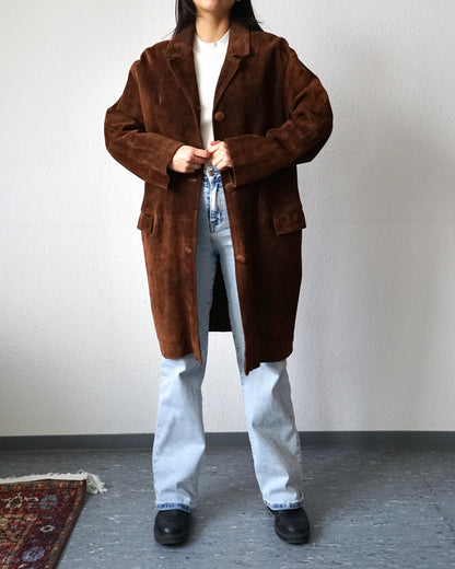 Vintage 70s suede coat size L