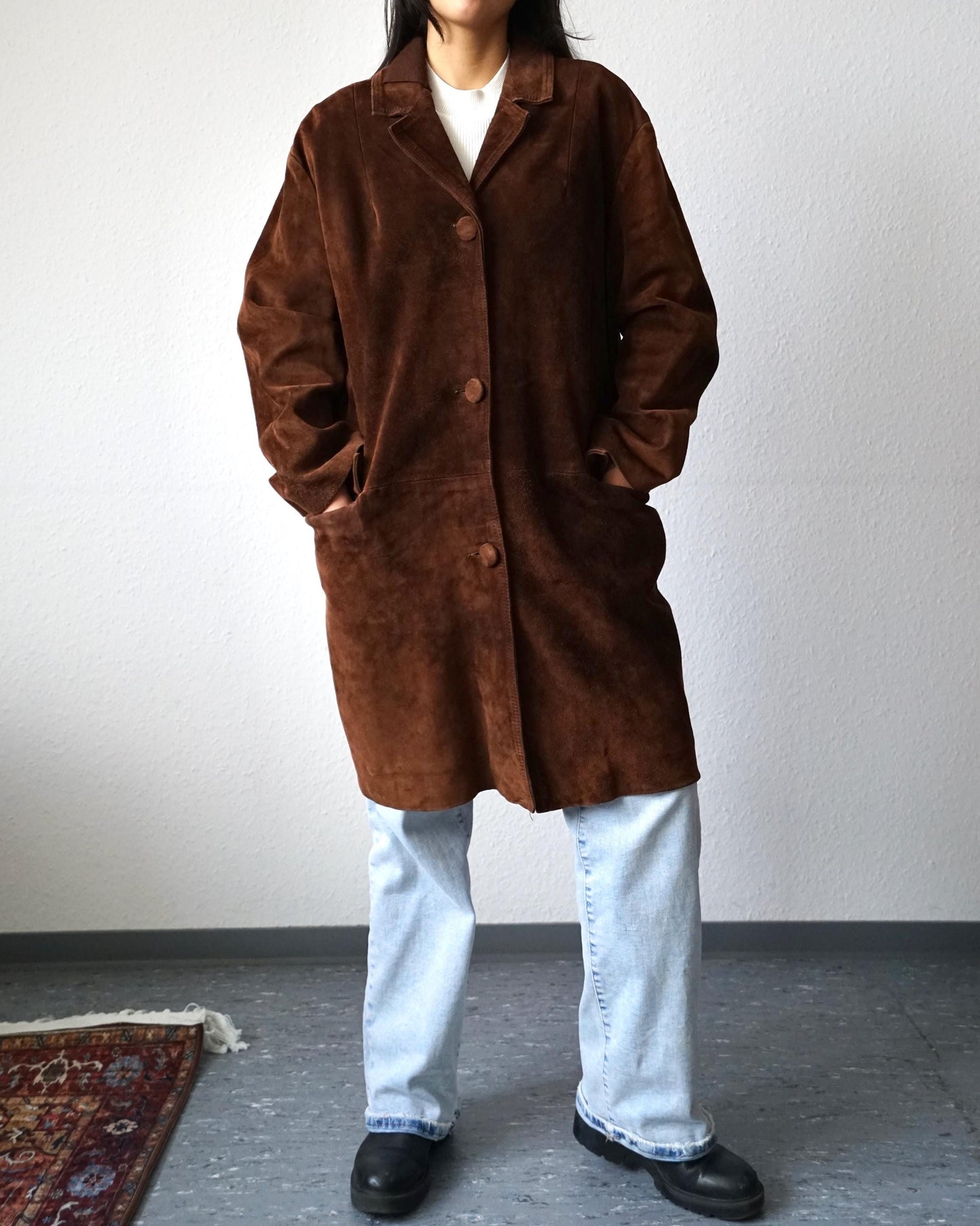 Vintage 70s suede coat size L
