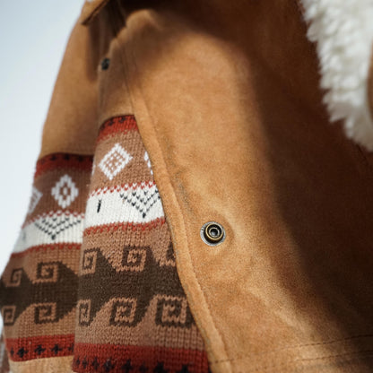 Vintage Suede Bomber Jacket Size S-M