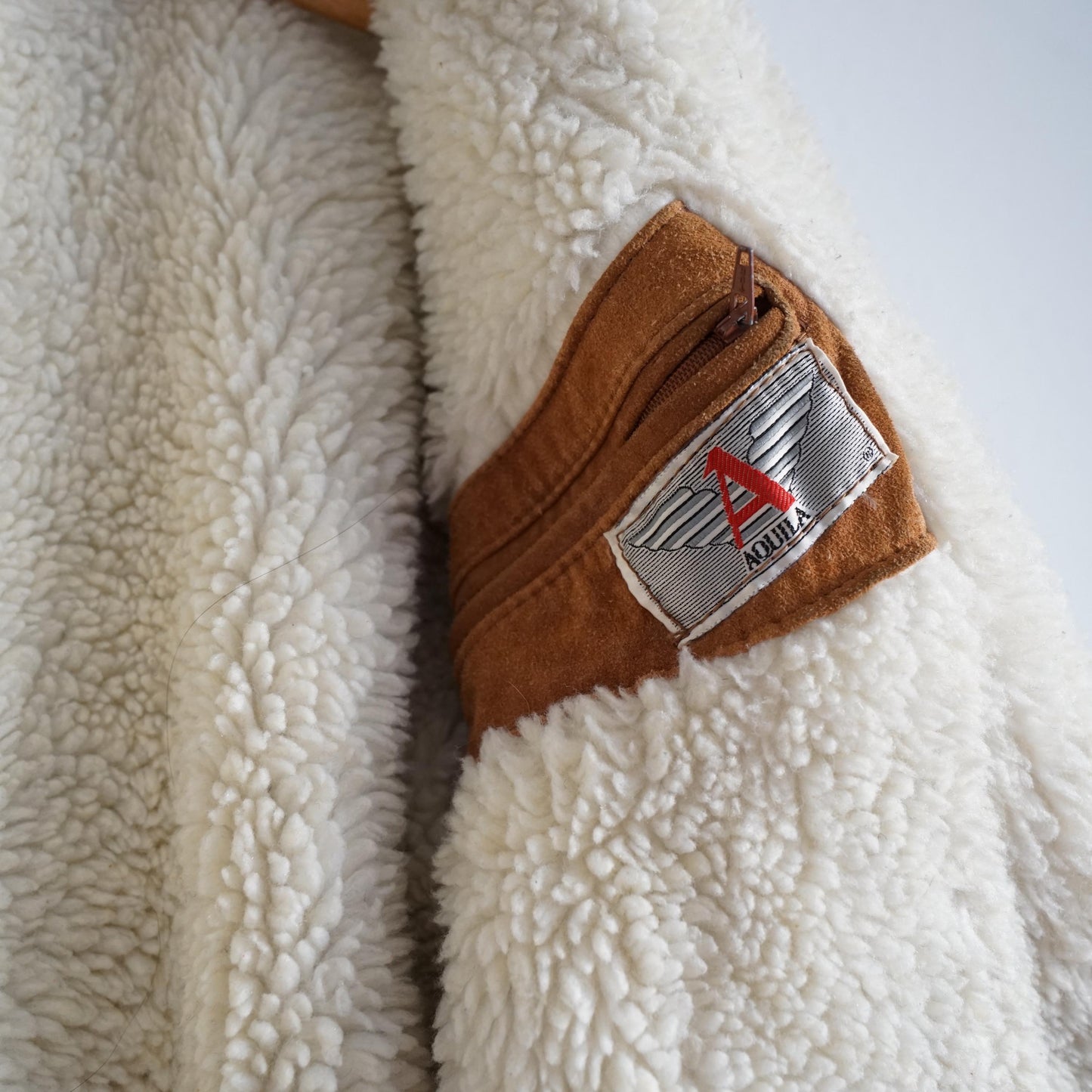 Vintage Suede Bomber Jacket Size S-M