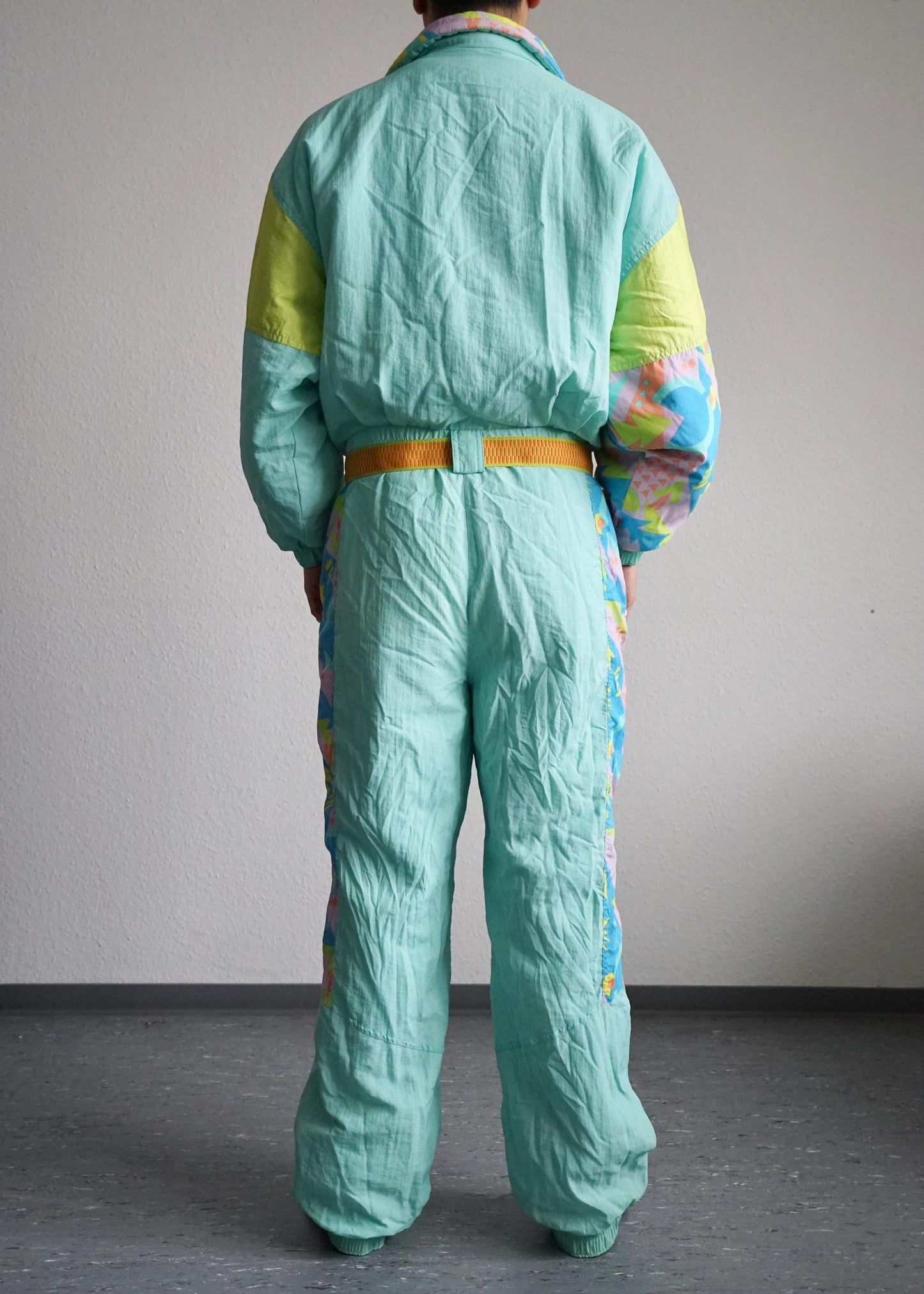 Vintage 80s Ski Suit pastel colors unisex
