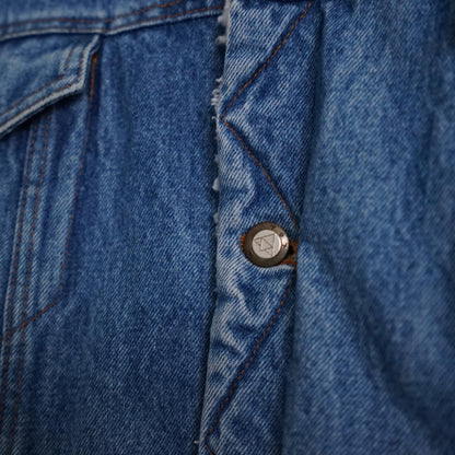 Vintage Teddy Denim jacket Size L-XL