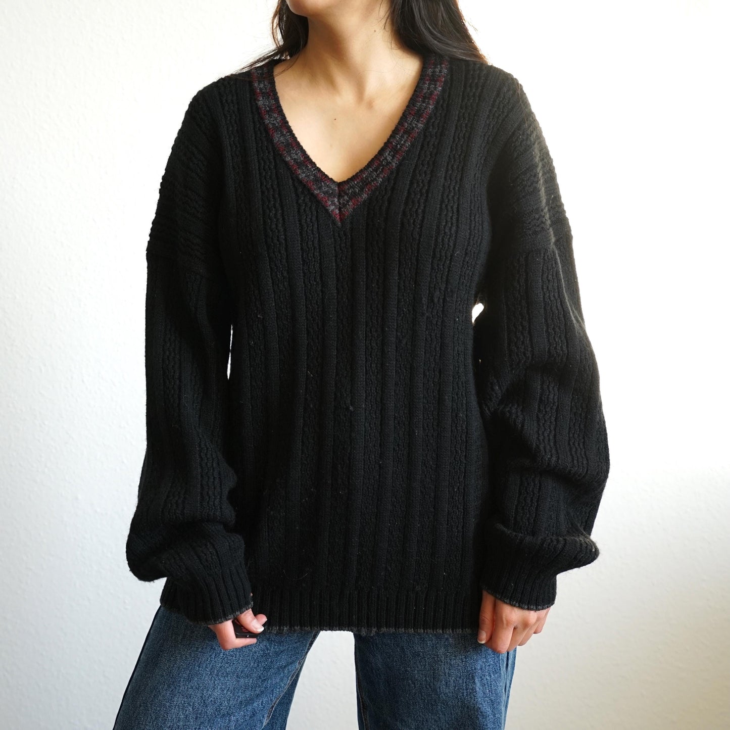 Vintage 90s Pullover Size L wool alpaca mix