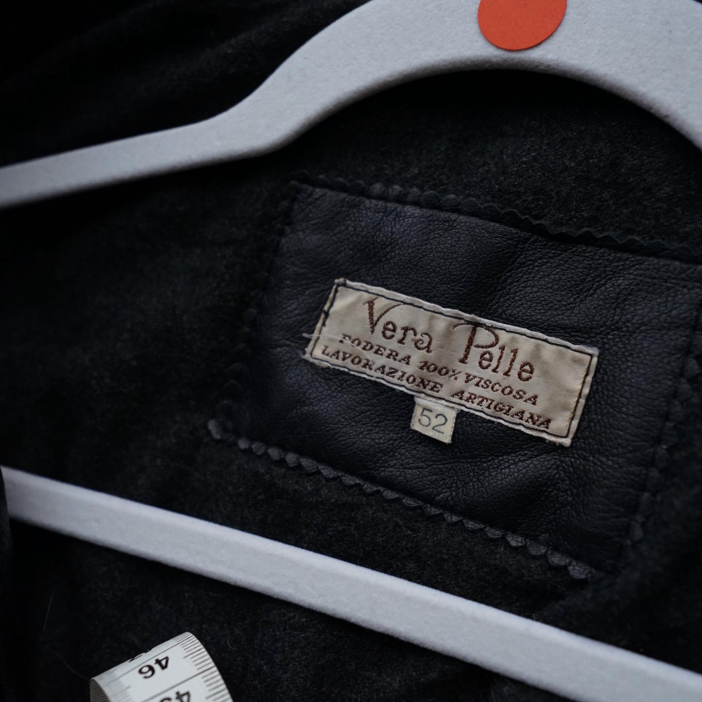 Vintage 90s leather jacket men size L