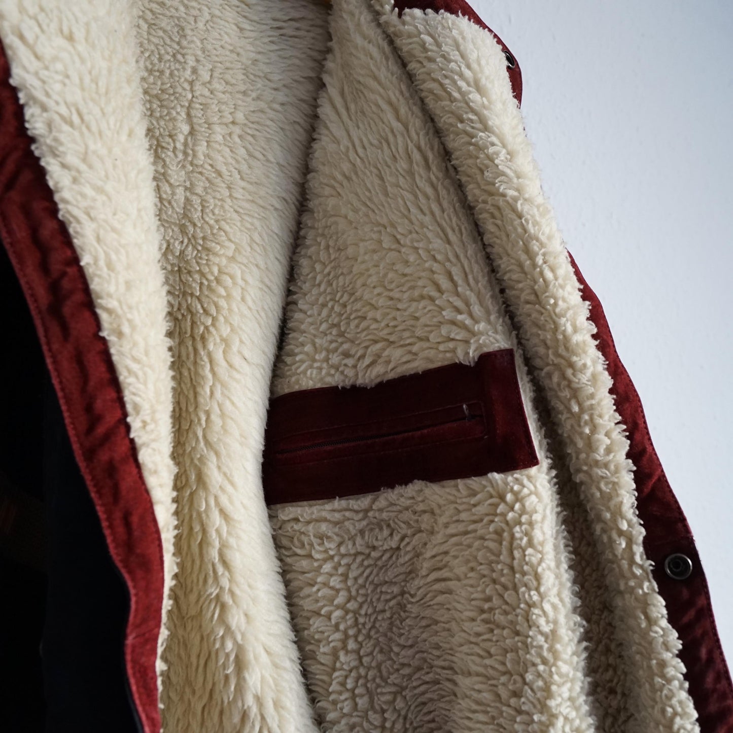 Vintage Leather Bomber Jacket men Size M