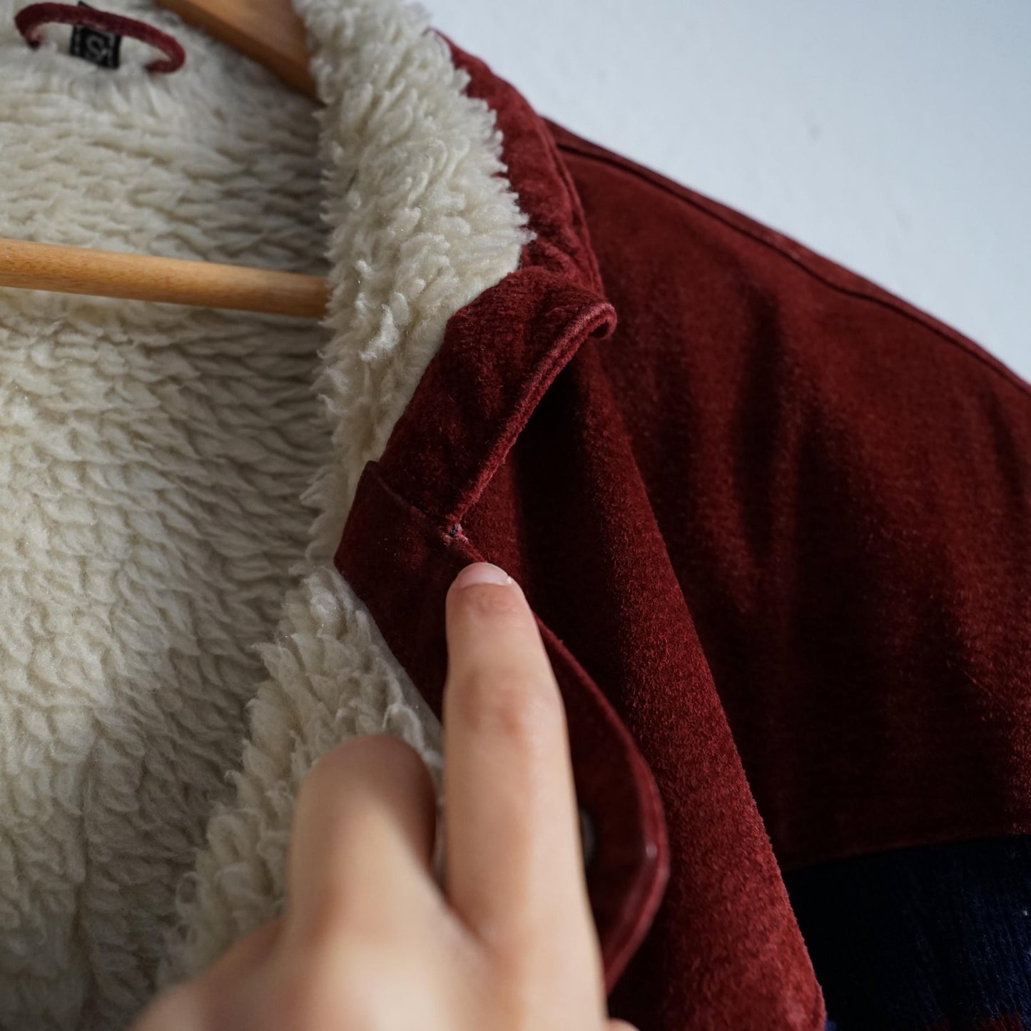 Vintage Leather Bomber Jacket men Size M