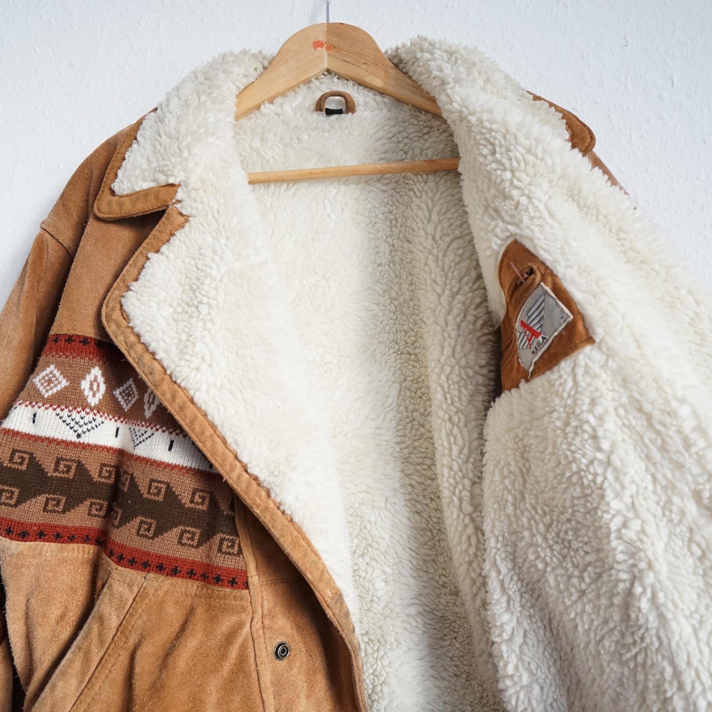 Vintage Suede Bomber Jacket Size S-M