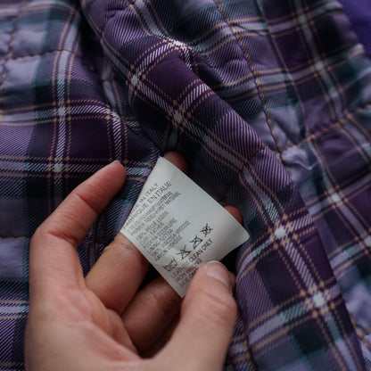 Vintage 80s leather blazer size L polka dots