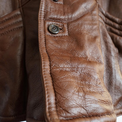 Vintage brown Shearling Coat Size XL