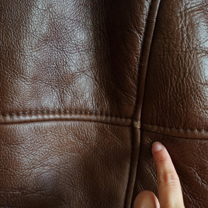 Vintage brown Shearling Coat Size XL