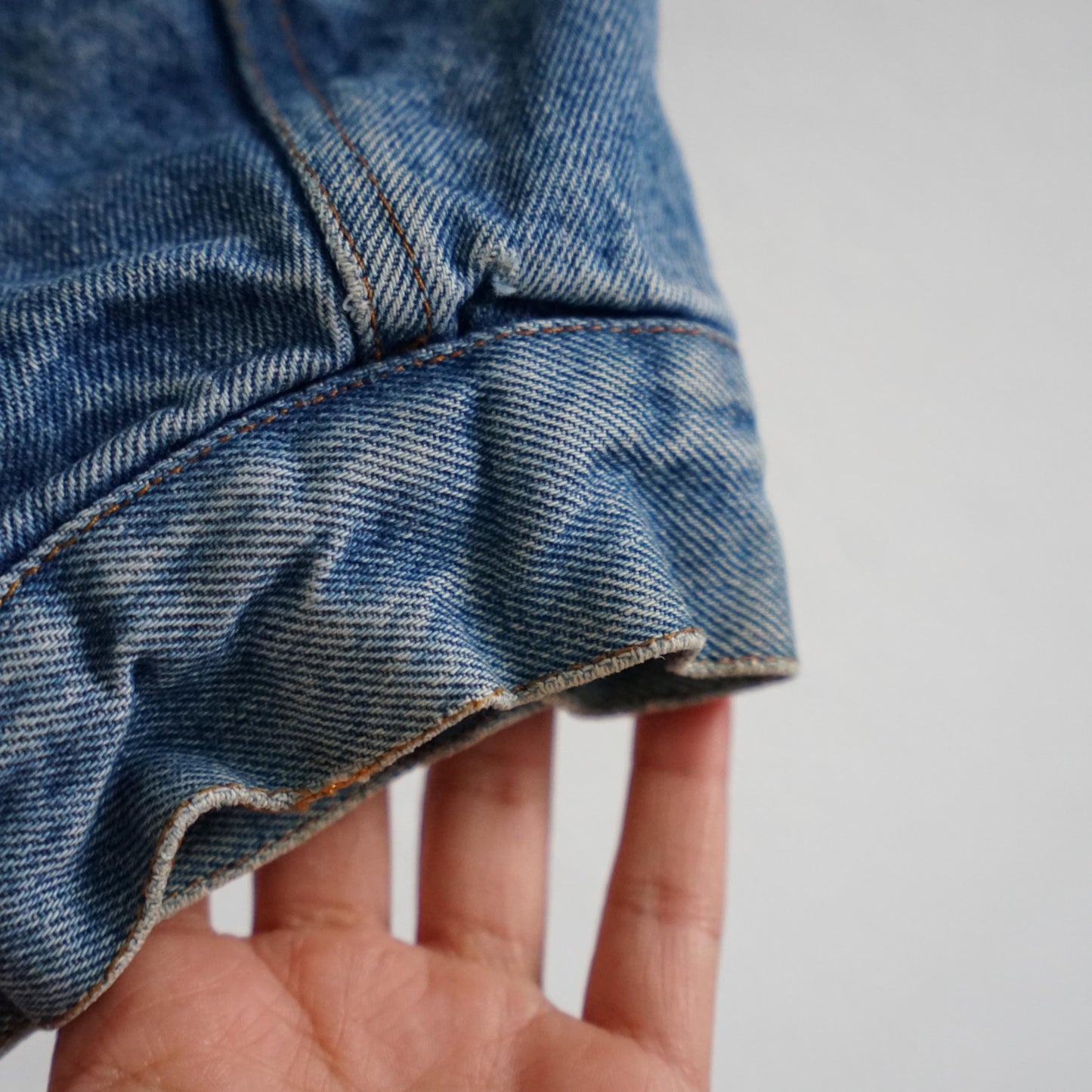 Vintage Teddy Denim jacket Size L-XL