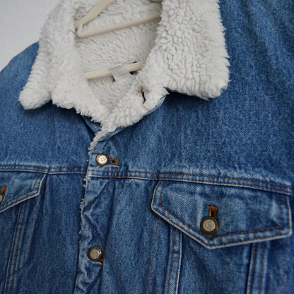Vintage Teddy Denim jacket Size L-XL