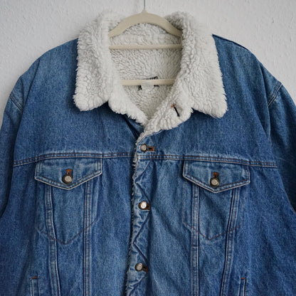 Vintage Teddy Denim jacket Size L-XL