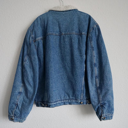 Vintage Teddy Denim jacket Size L-XL