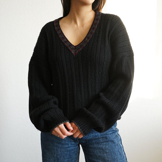 Vintage 90s Pullover Size L wool alpaca mix