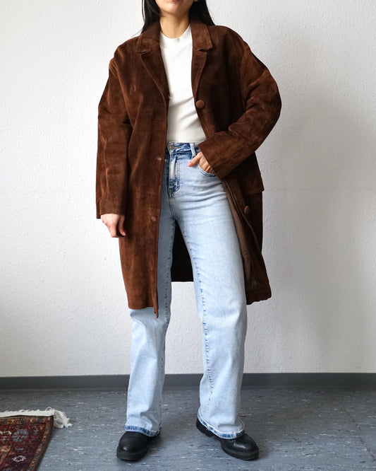 Vintage 70s suede coat size L