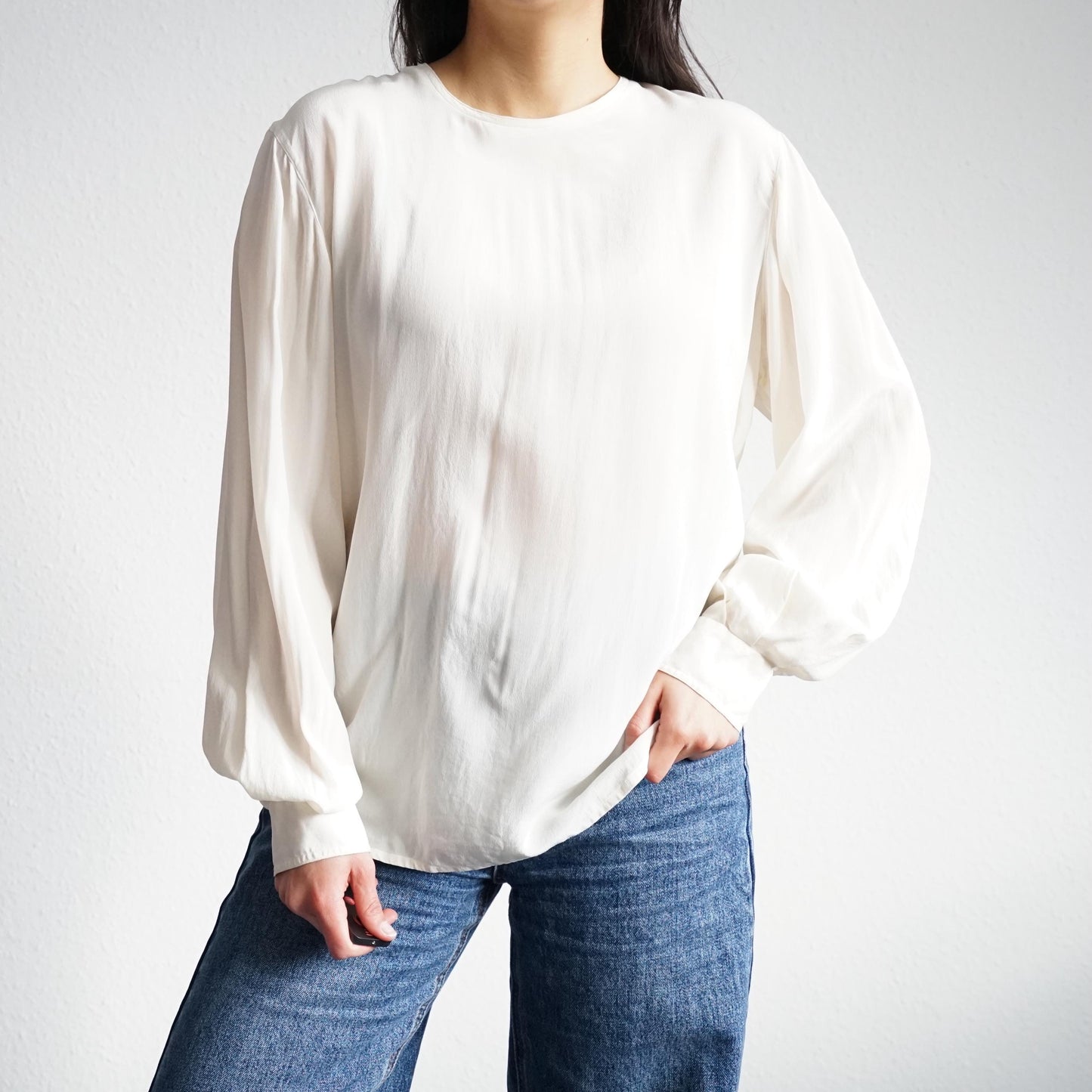 Vintage silk blouse size M-L