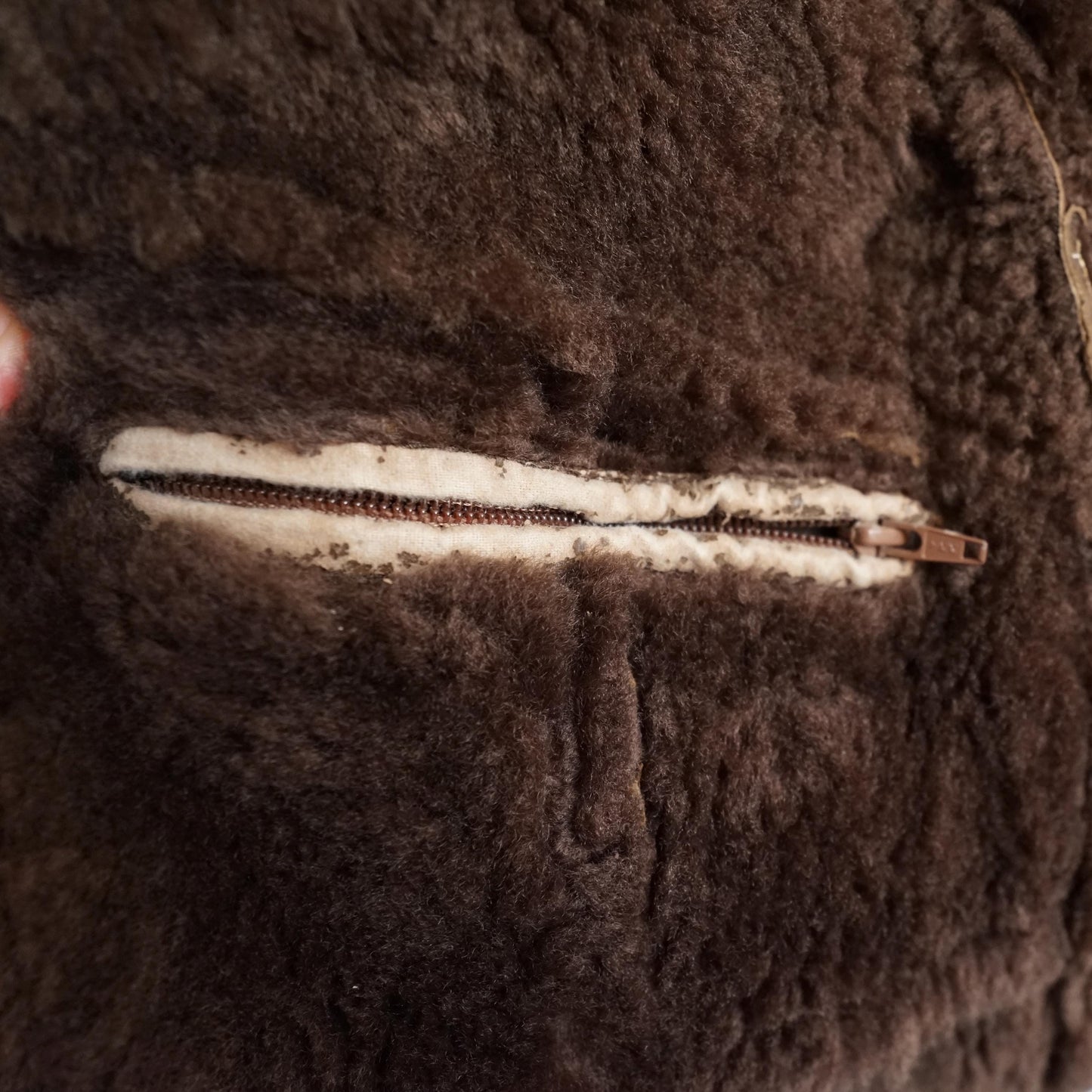 Vintage brown Shearling Coat Size XL