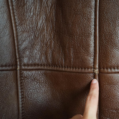 Vintage brown Shearling Coat Size XL