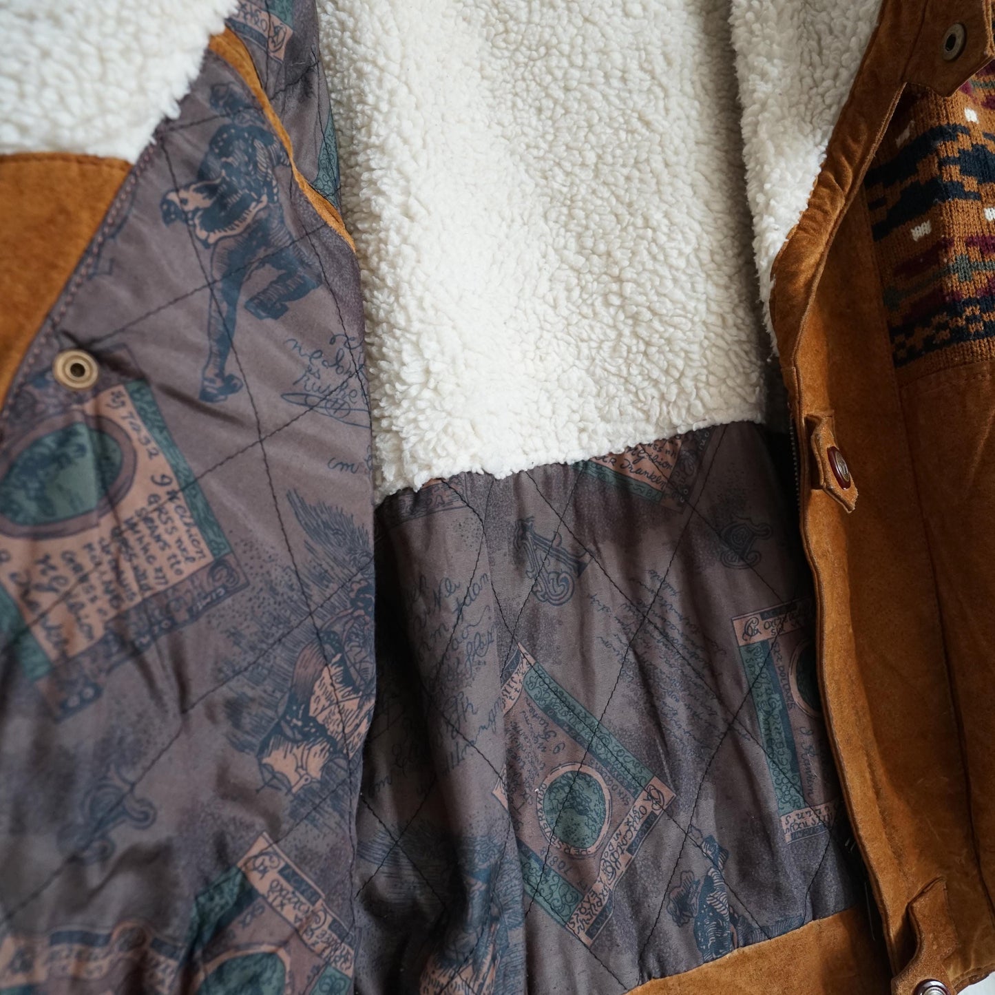 Vintage Leather Bomber Jacket men Size M unisex