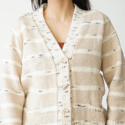 Vintage 90s Cardigan size S beige