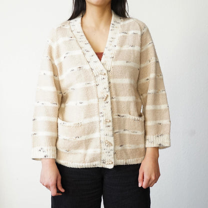 Vintage 90s Cardigan size S beige