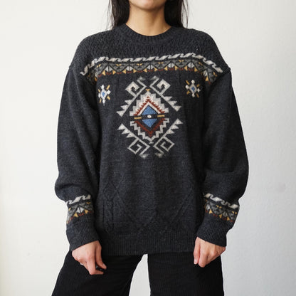 Vintage 90s Pullover Size M wool alcapa