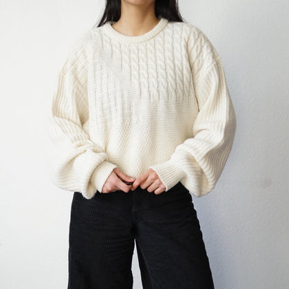 Vintage 90s Pullover Size L-XL cream