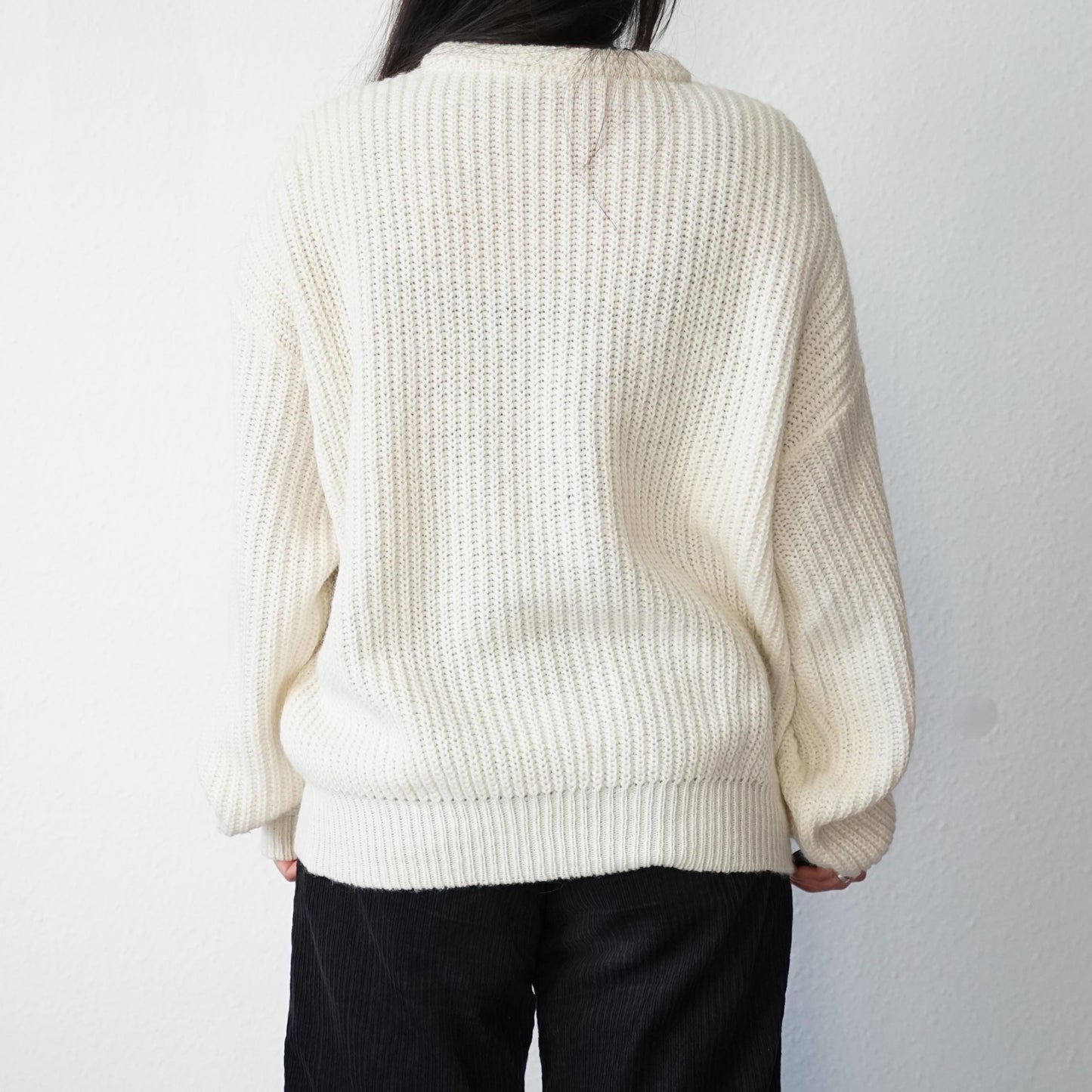 Vintage 90s Pullover Size L-XL cream