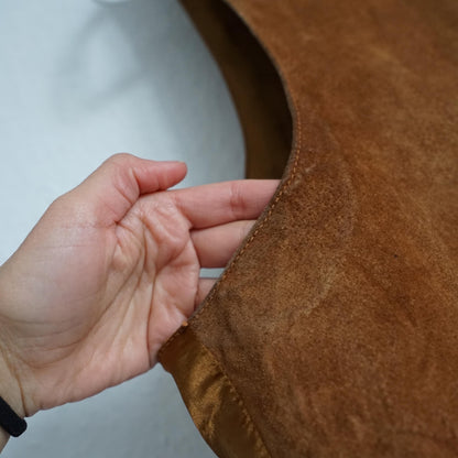 Vintage suede Vest men Size S l