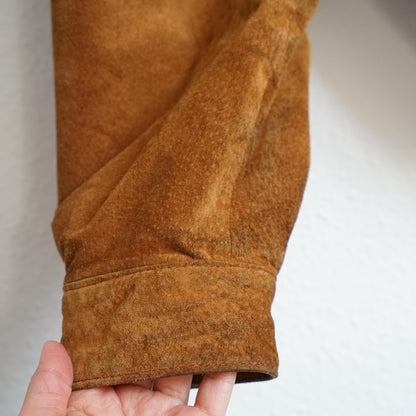 Vintage Leather Bomber Jacket men Size M unisex