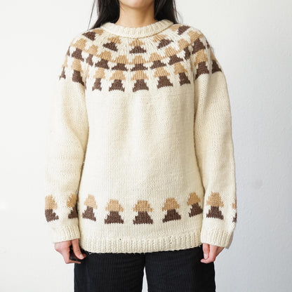 Vintage 90s Pullover Size S-M handmade