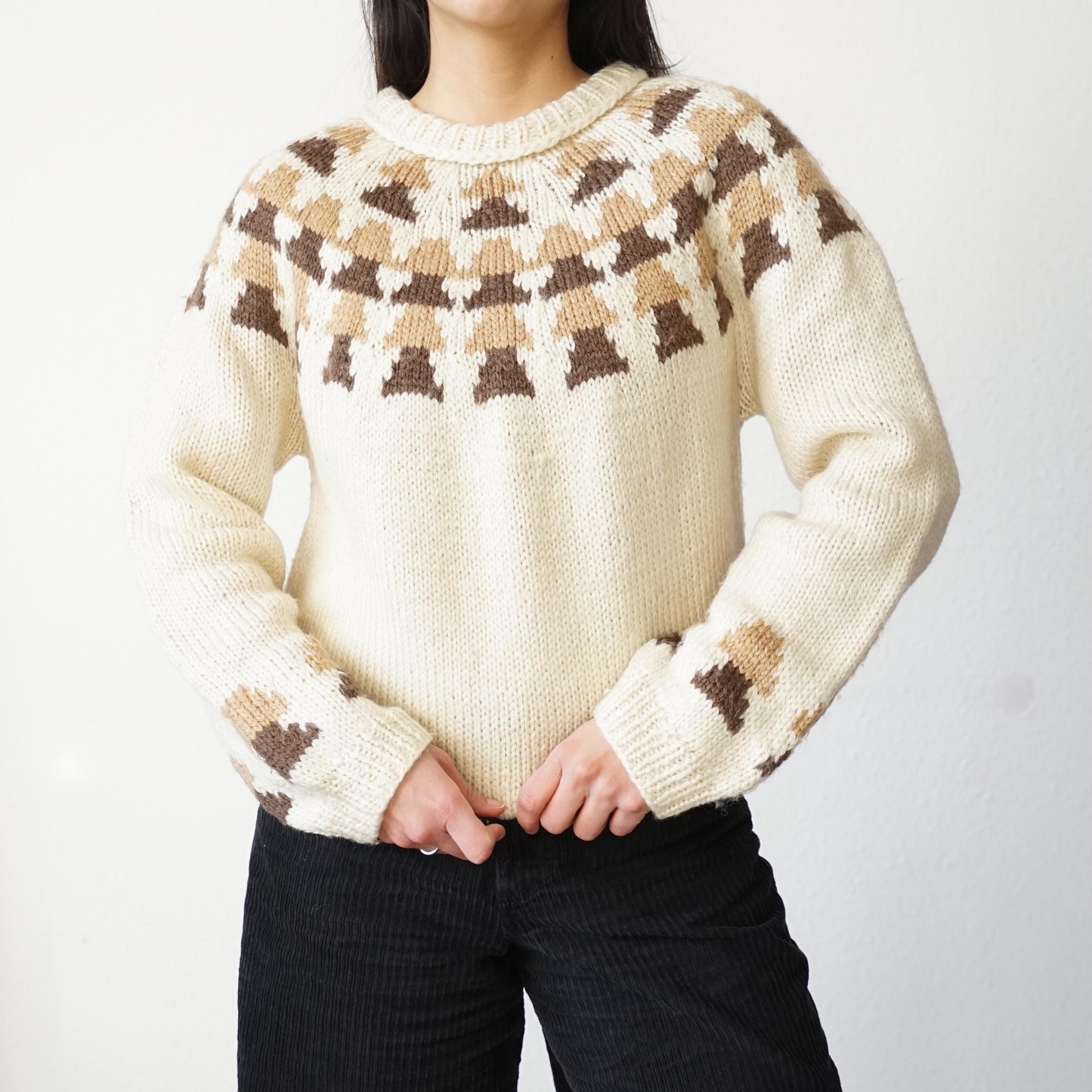 Vintage 90s Pullover Size S-M handmade