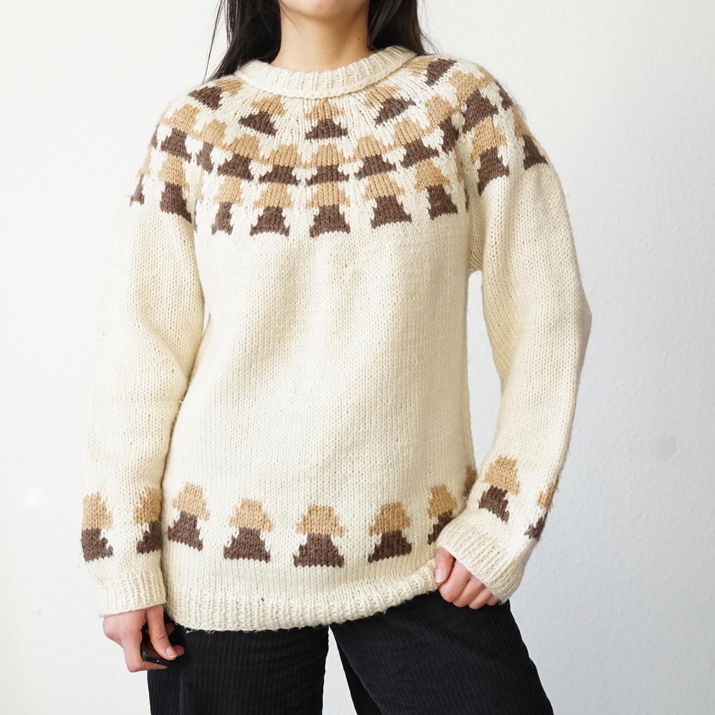 Vintage 90s Pullover Size S-M handmade