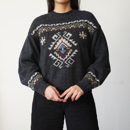 Vintage 90s Pullover Size M wool alcapa