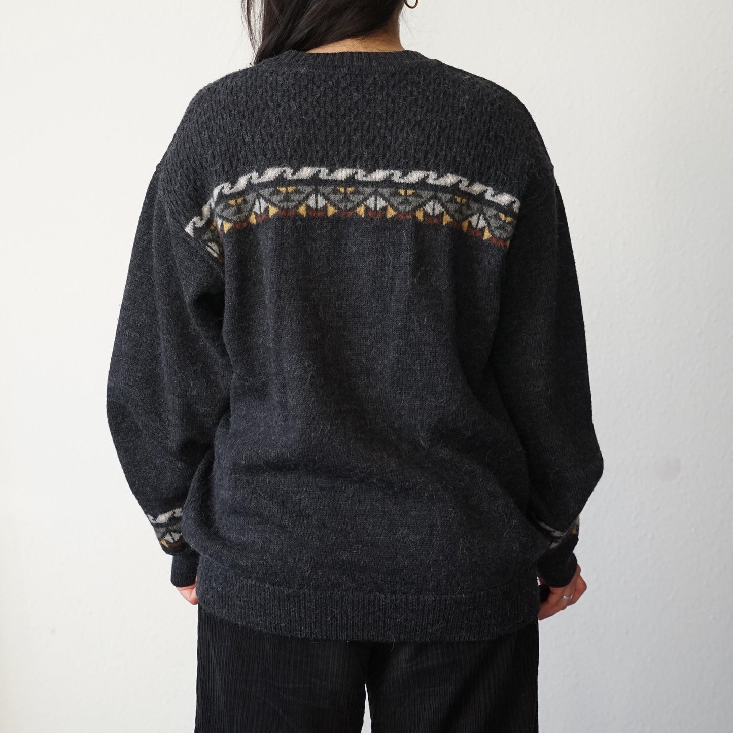 Vintage 90s Pullover Size M wool alcapa