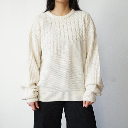Vintage 90s Pullover Size L-XL cream